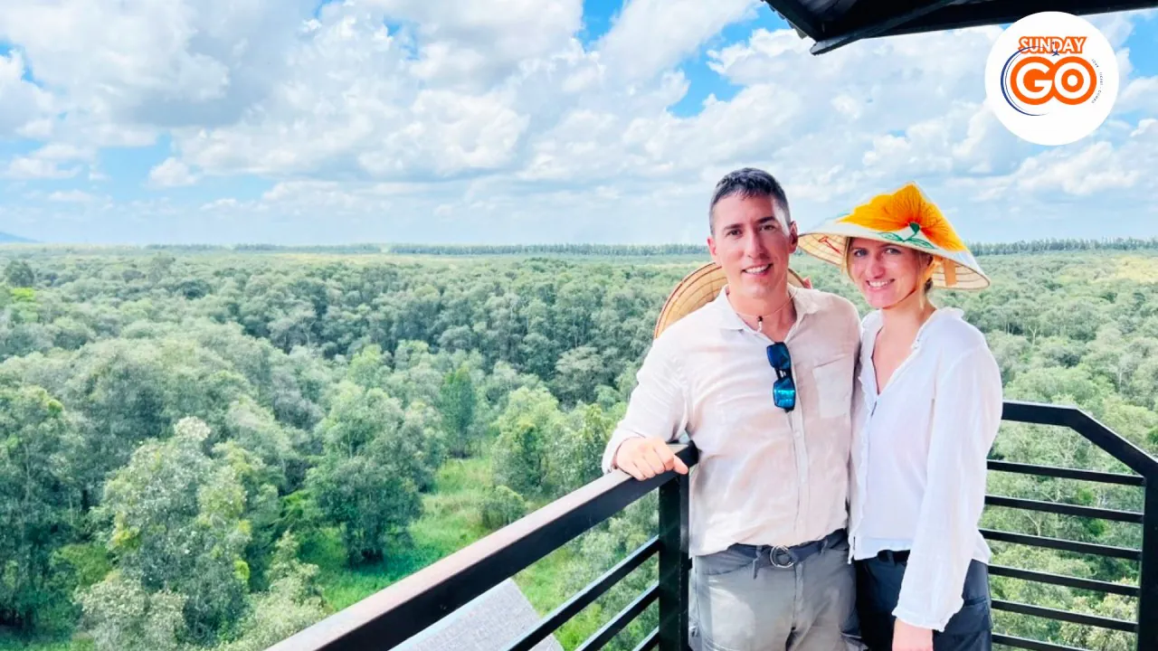 Can Tho floating market and Tra Su forest tour (Private) 38 See the whole Tra Su forest from the bird watching tower