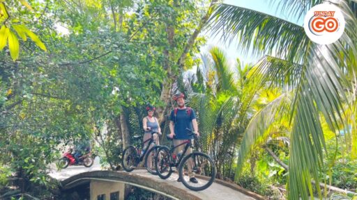 Can Tho floating market and bike tour (Full day) 21 Can Tho bike tour - Off the beaten track like the local during your cycling in the countryside
