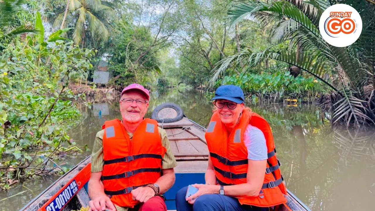 Explore the beautiful small canal in the countryside