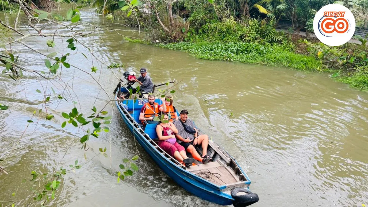 Go along beautiful canals during your cycling in the country road