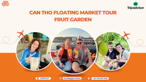 Can Tho floating market tour and fruit garden
