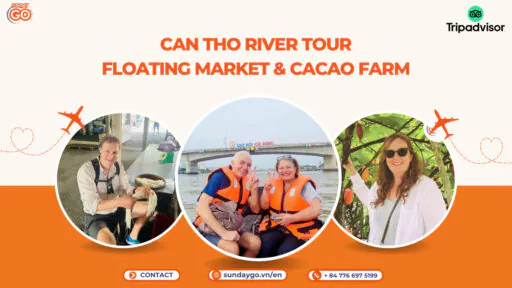 can tho floating market tour and cacao farm