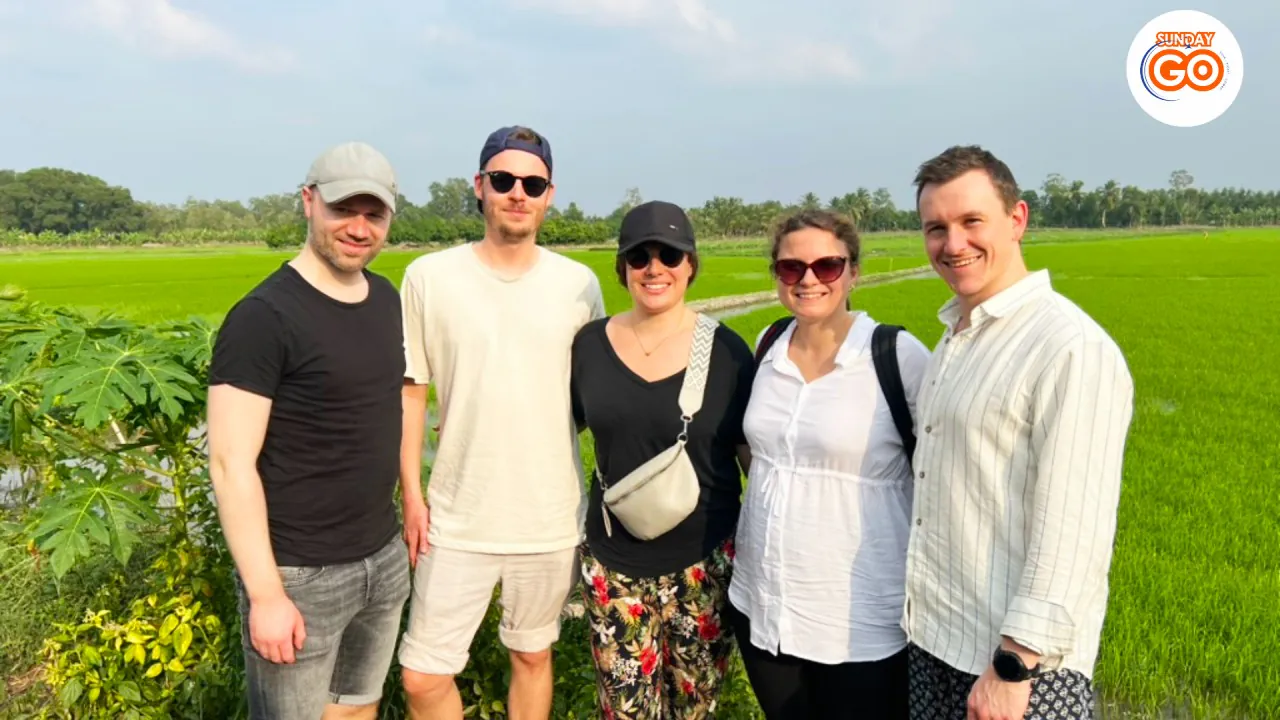 Can Tho floating market tour and Lung Ngoc Hoang forest 40 See beautiful rice fields near the forest