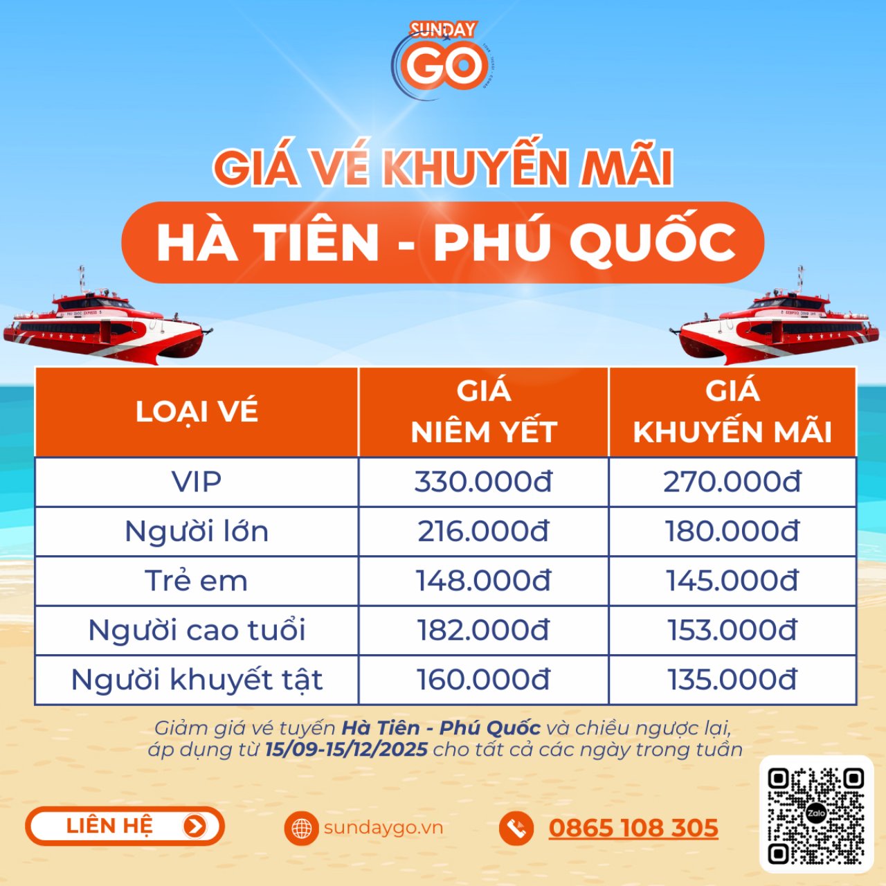 Đặt vé tàu Hà Tiên Phú Quốc | Tàu cao tốc Phú Quốc Express 3 Vé tàu Hà Tiên Phú Quốc – Chương trình khuyến mãi hấp dẫn nhất 2025