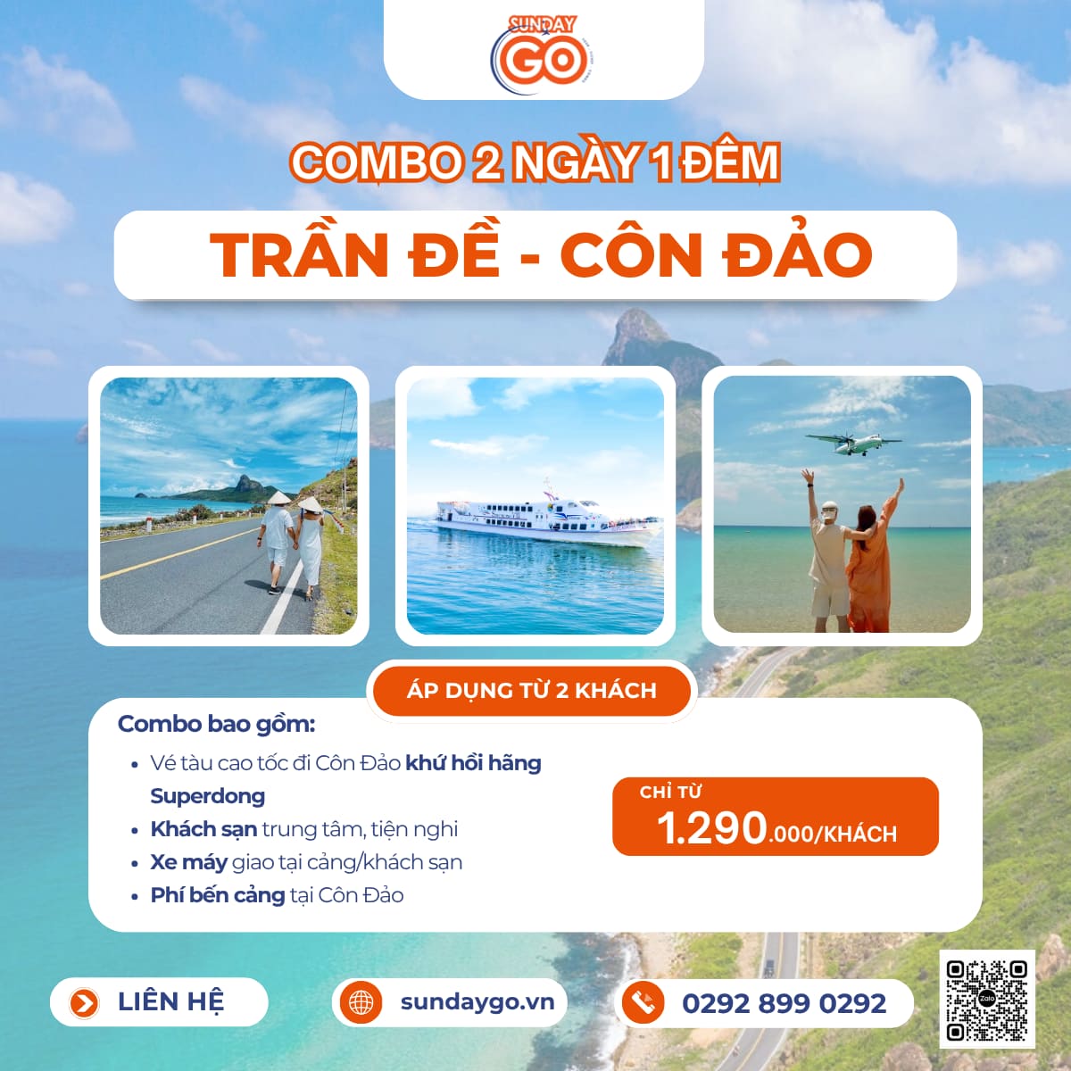 Combo Côn Đảo 2 ngày 1 đêm từ Trần Đề - Hãng tàu Superdong