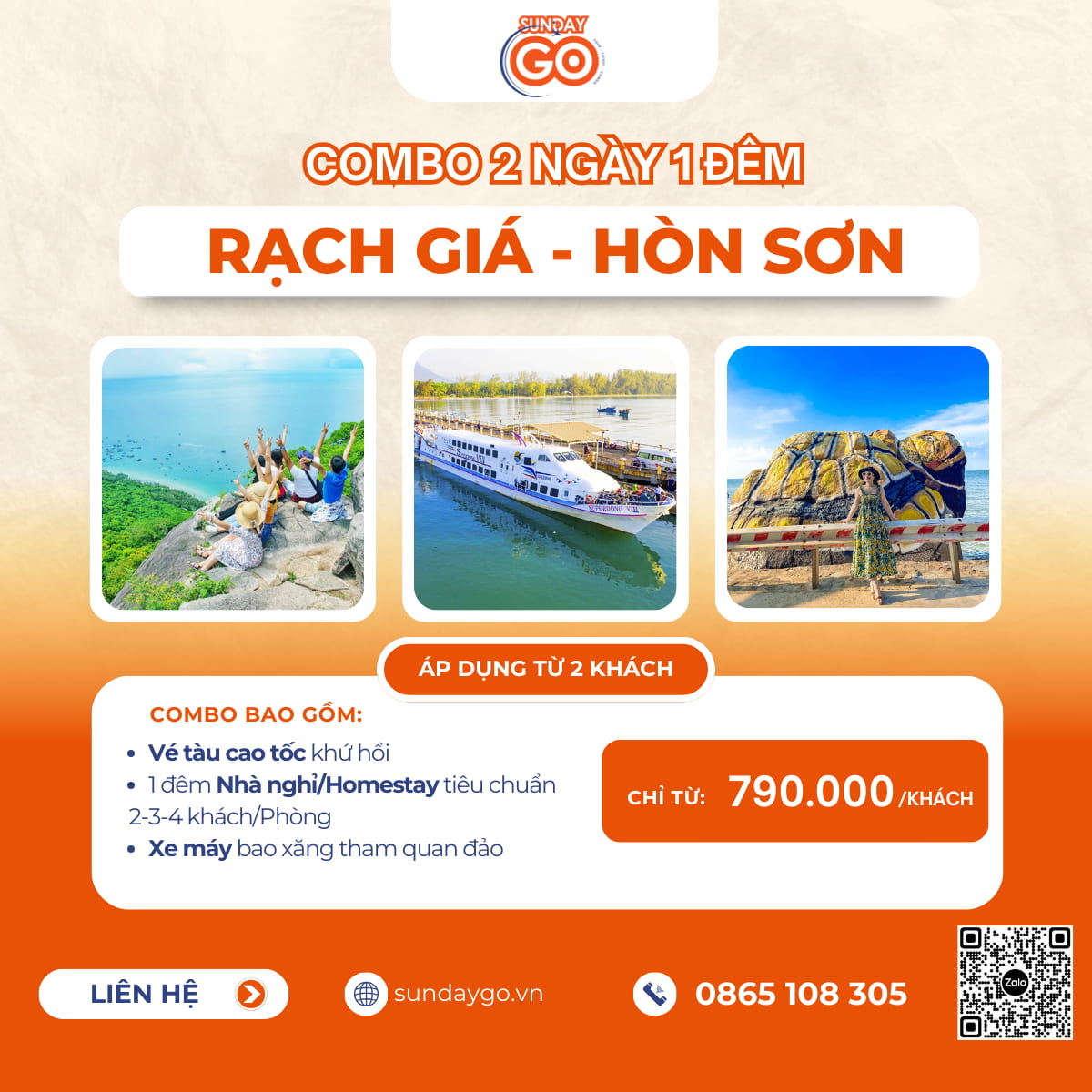 Combo Hòn Sơn 2 ngày 1 đêm từ Rạch Giá tiện lợi 14 Combo Hòn Sơn 2 ngày 1 đêm từ Rạch Giá