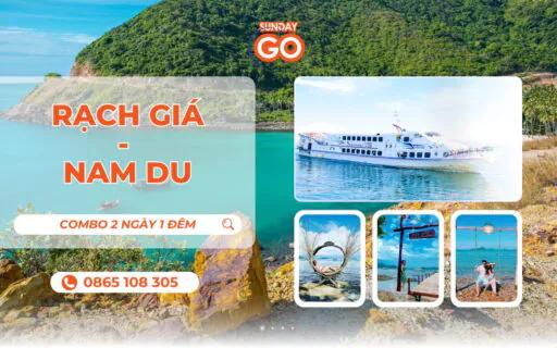 Combo Nam Du 2 ngày 1 đêm từ Rạch Giá