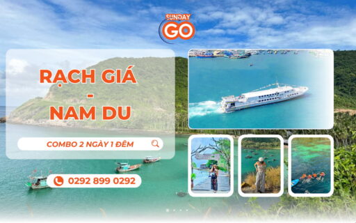 Combo Nam Du 2 ngày 1 đêm từ Rạch Giá