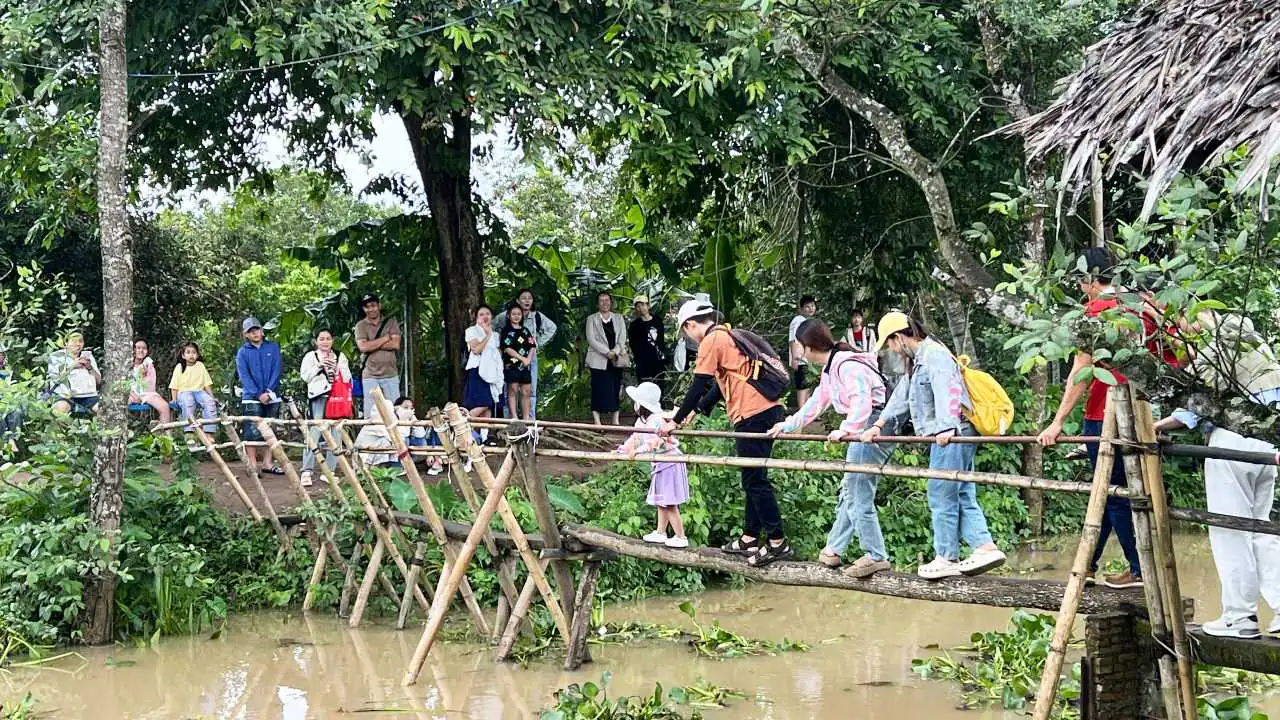 Tour Cần Thơ 1 ngày - Trải nghiệm đi cầu khỉ miền Tây độc đáo