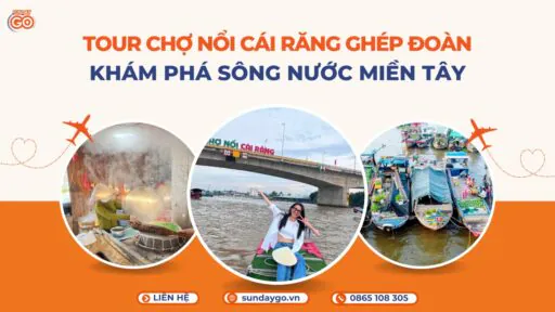Tour chợ nổi Cái Răng ghép đoàn hàng ngày