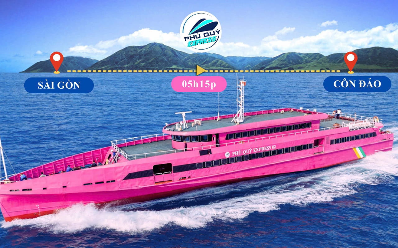 Vé tàu cao tốc Sài Gòn Côn Đảo | Phú Quý Express 5 sao 7 Thời gian di chuyển của tàu Sài Gòn đi Côn Đảo khoảng 5 giờ 15 phút