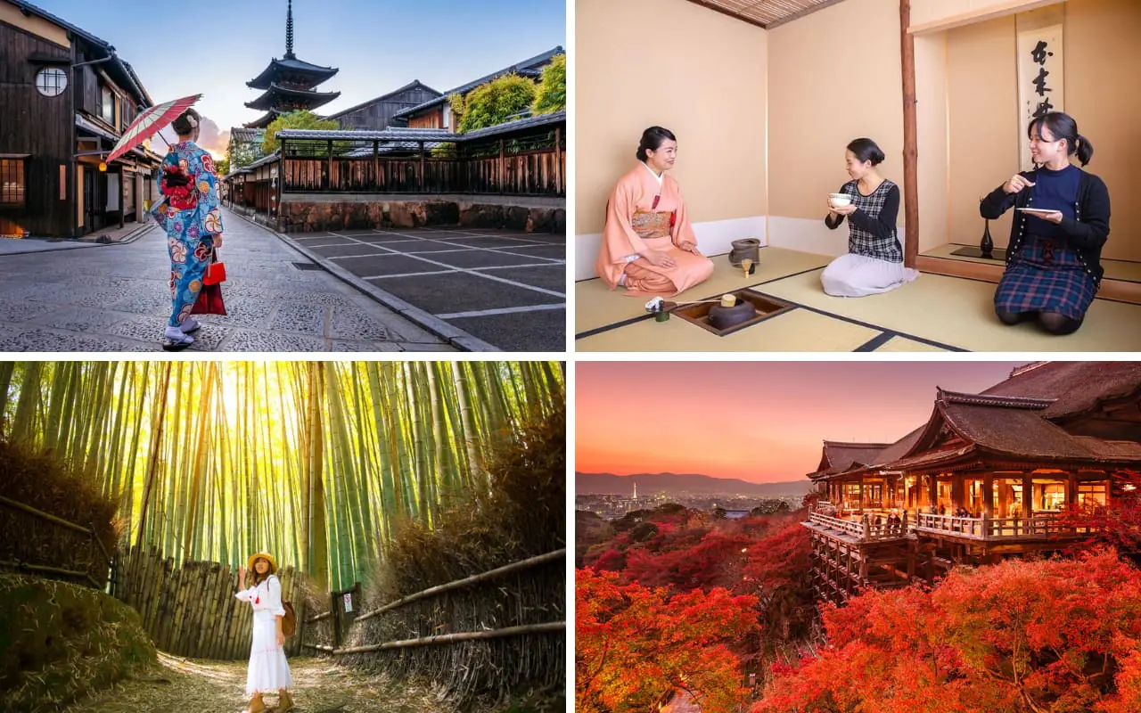 Tour du lịch Nhật Bản 5 ngày 4 đêm từ TP HCM | Cung đường vàng 10 Kyoto – thành phố cổ kính lưu giữ tinh hoa văn hóa Nhật Bản.