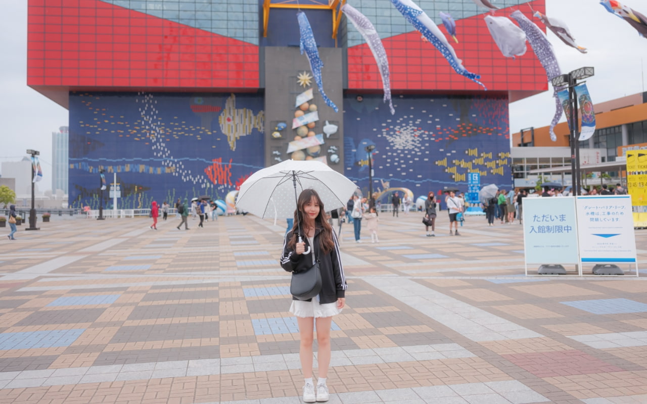 Check in Thủy cung Kaiyukan Osaka