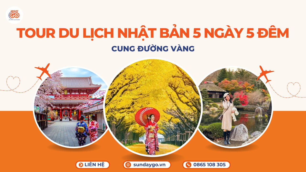 Tour du lịch Nhật Bản 5 ngày 5 đêm từ TP HCM | Cung đường vàng 1 Tour du lịch Nhật Bản 5 ngày 5 đêm từ TP HCM
