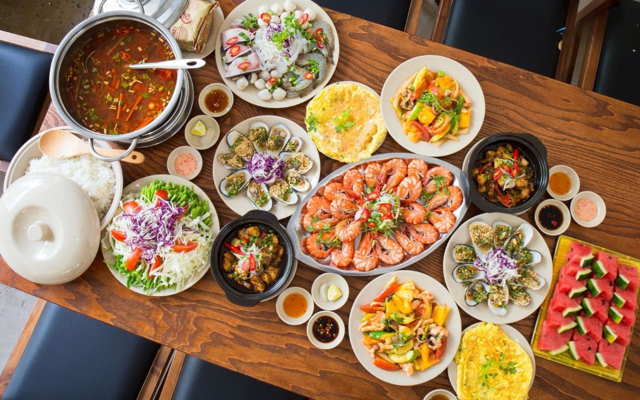 Tour 3 cảo Phú Quốc - Thực đơn ăn trưa