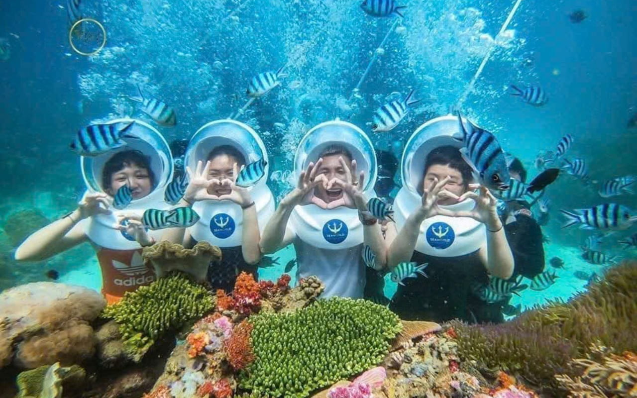 Tour 3 đảo Phú Quốc - Trải nghiệm đi bộ dưới biển