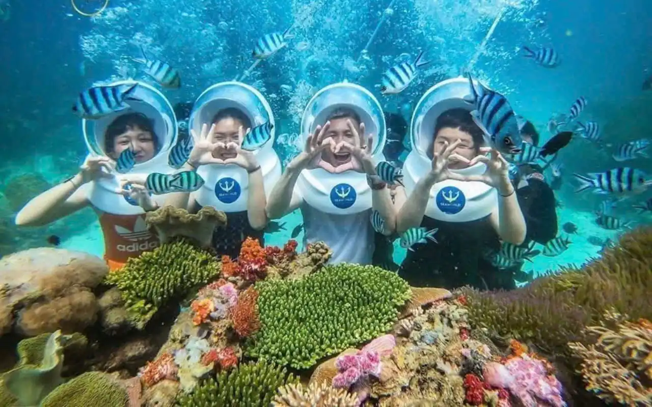 Tour 4 đảo Phú Quốc - Trải nghiệm đi bộ dưới biển