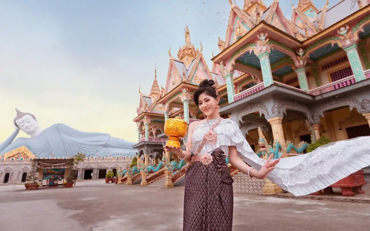 Chùa Som Rong ở Sóc Trăng – ngôi chùa Khmer nổi bật với kiến trúc độc đáo