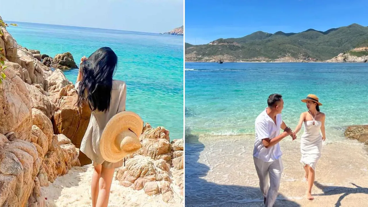 Check-in bãi Cây Me