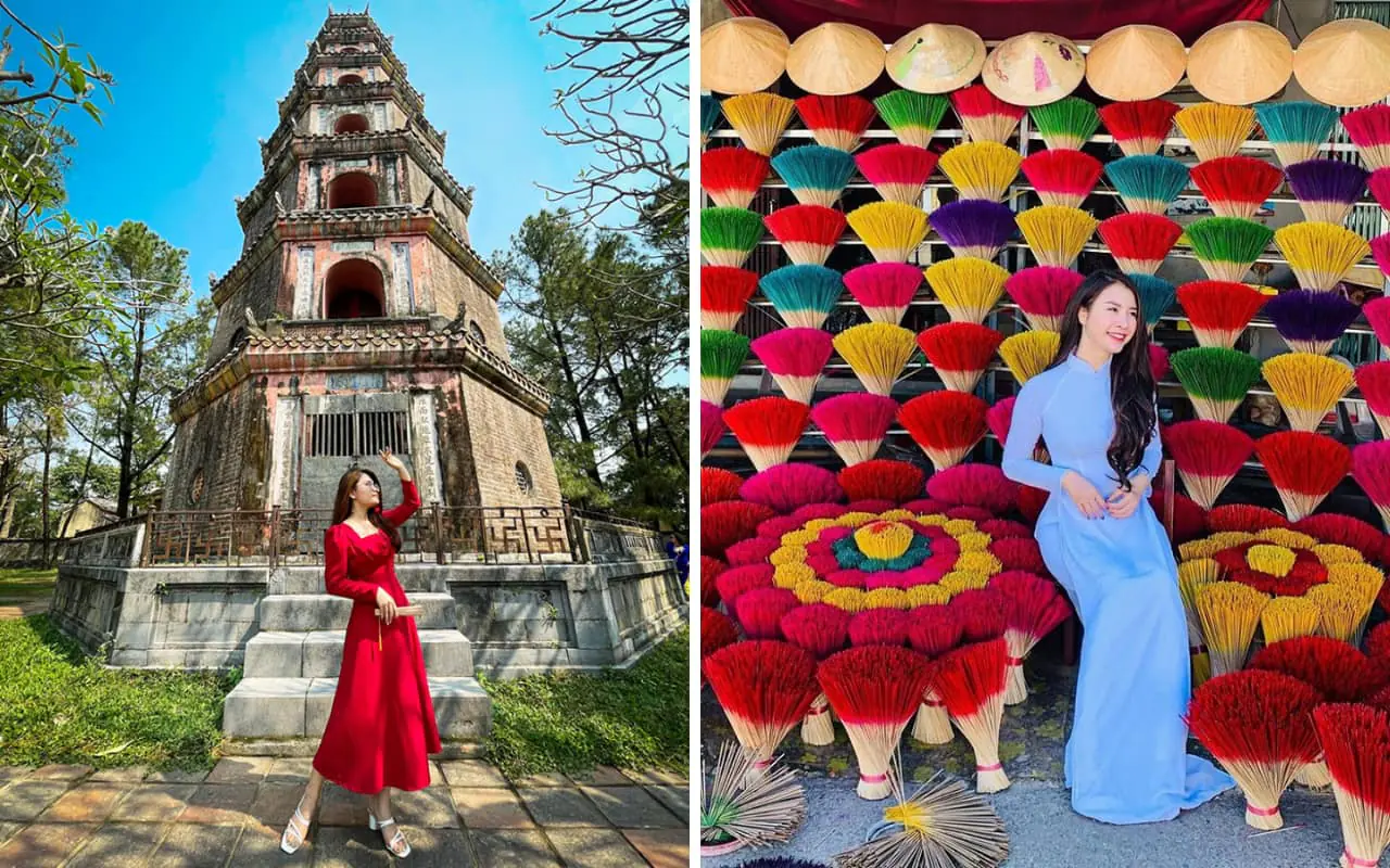 Tour miền Trung 5 ngày 4 đêm | Con đường di sản 22 Toru miền Trung 5 ngày 4 đêm - Chùa Thiên Mụ