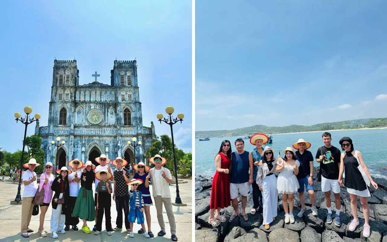 Check in Gành Đá Dĩa & Nhà thờ Mằng Lăng