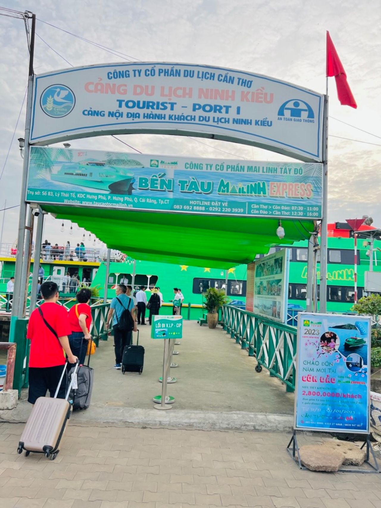 Đặt vé tàu Cần Thơ Côn Đảo | Hãng Mai Linh Express 5 sao 4 Bến tàu Cần Thơ đi Côn Đảo - Tàu Mai Linh Express
