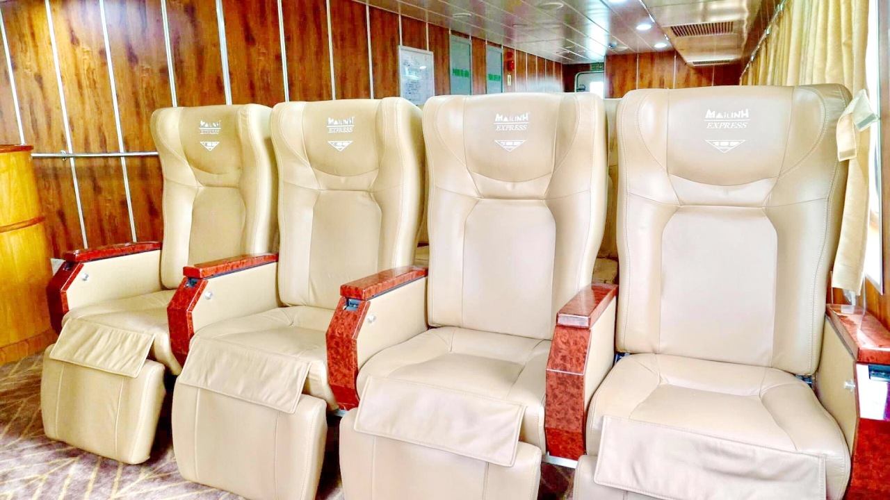 Đặt vé tàu Cần Thơ Côn Đảo | Hãng Mai Linh Express 5 sao 9 Ghế thương gia tàu cao tốc Mai Linh Express
