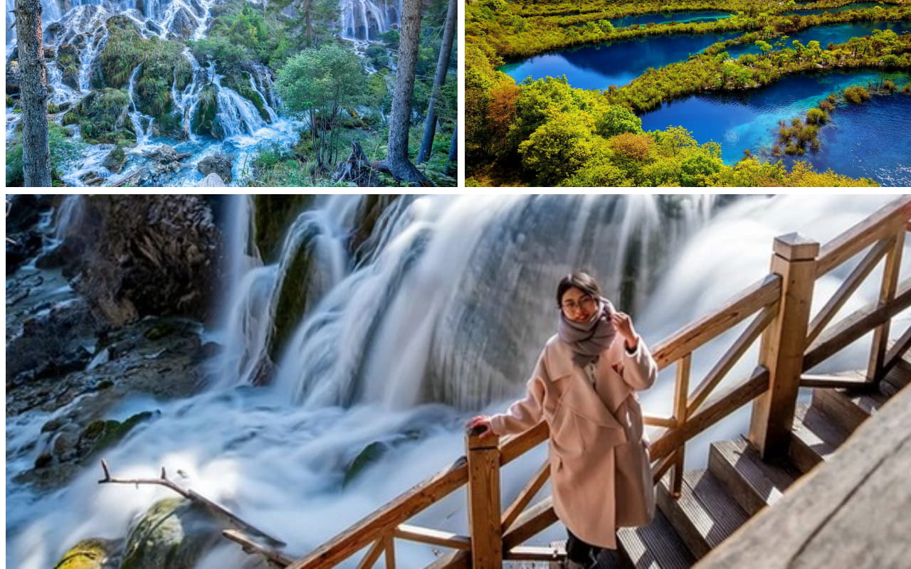 Tour Cửu Trại Câu 6 ngày 5 đêm 15 Thác Nhật Nhược Lan, Bãi Trân Châu