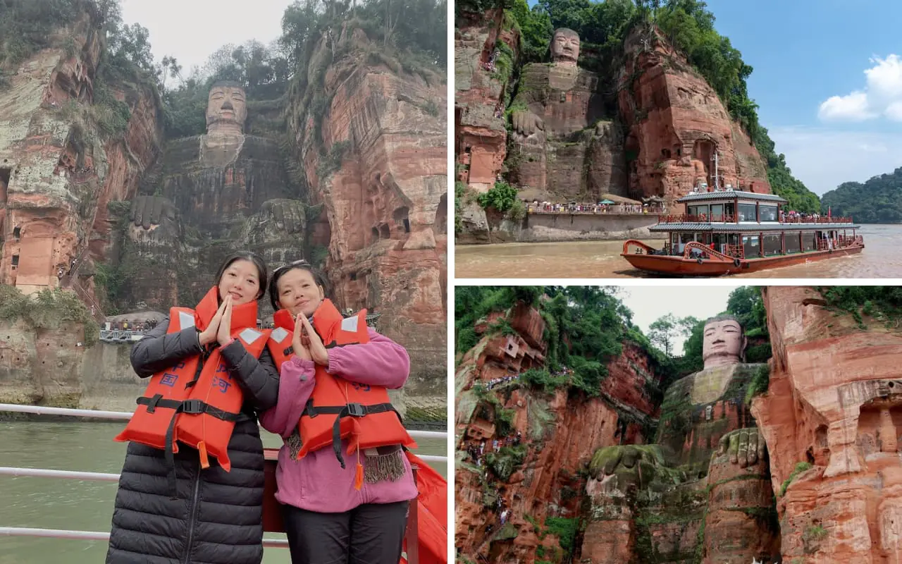 Tour Cửu Trại Câu 6 ngày 5 đêm 21 Di chuyển bằng thuyền tham quan Lạc Sơn Đại Phật