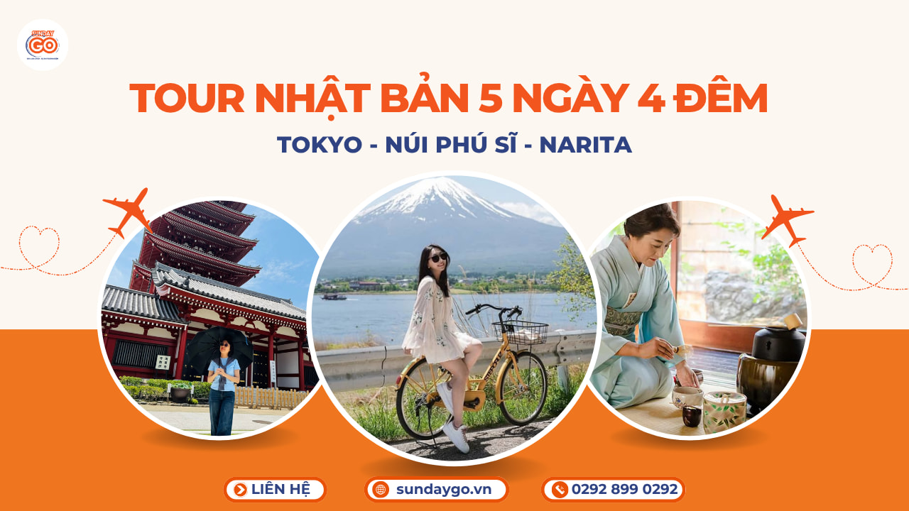 Tour Nhật Bản 5 ngày 4 đêm | Tokyo - Núi Phú Sĩ - Narita 1 Tour Nhật Bản 5 ngày 4 đêm