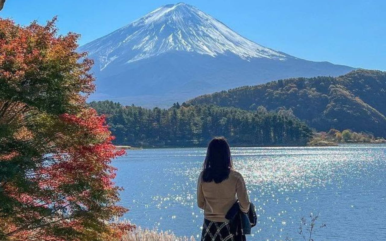 Tour Nhật Bản 5 ngày 4 đêm | Tokyo - Núi Phú Sĩ - Narita 10 Check in Núi Phú Sĩ
