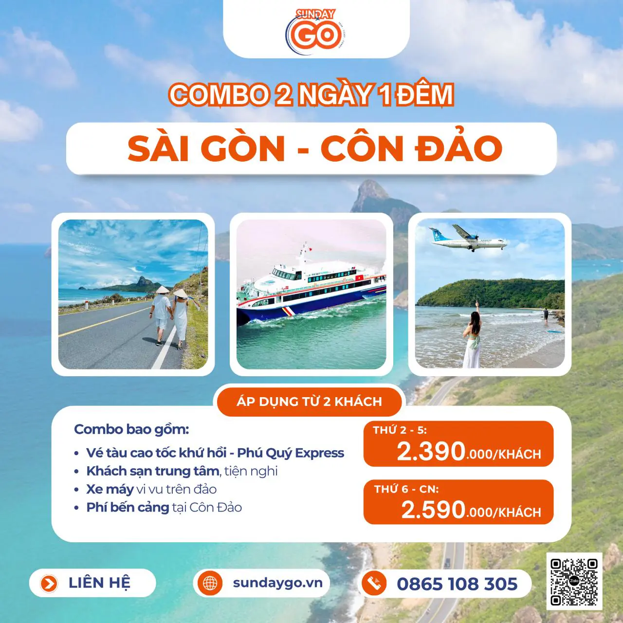 Combo Sài Gòn Côn Đảo 2 ngày 1 đêm bằng tàu cao tốc