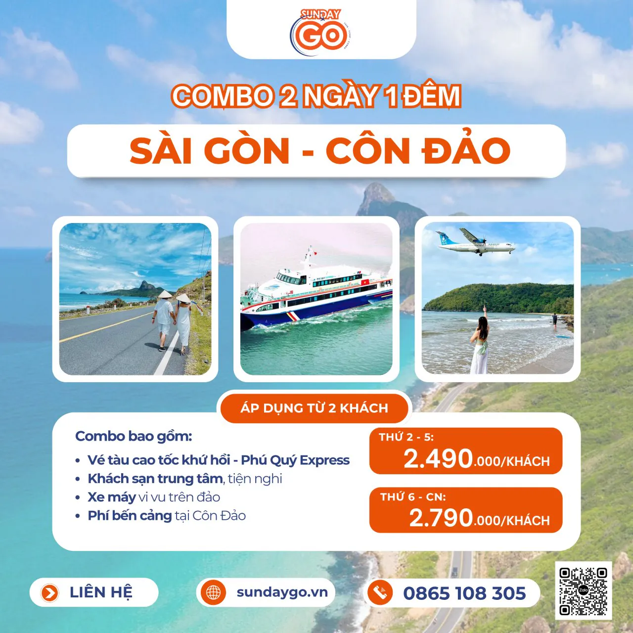 Combo Sài Gòn Côn Đảo 2 ngày 1 đêm | Phú Quý Express 2 Combo Sài Gòn Côn Đảo 2 ngày 1 đêm bằng tàu cao tốc