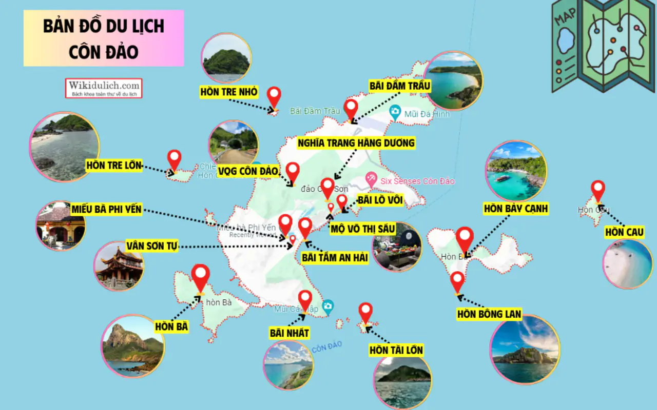 Bản đồ Côn Đảo mà bạn cần biết 