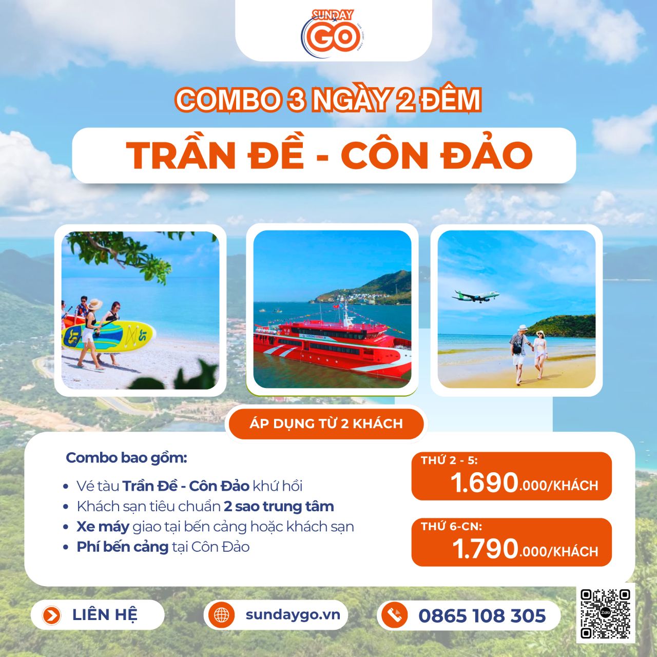 Combo Côn Đảo 3 ngày 2 đêm từ Sóc Trăng - 1790k