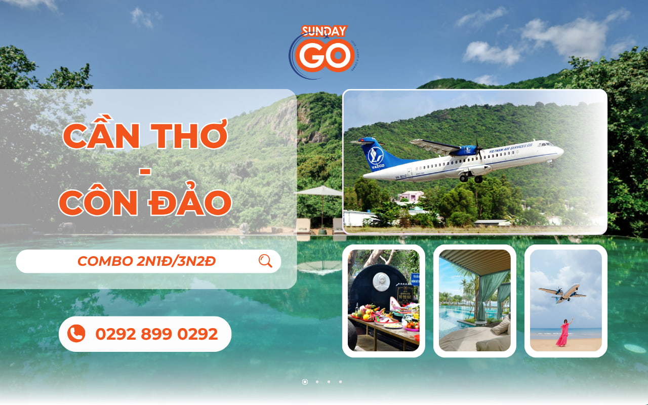 Combo Côn Đảo từ Cần Thơ bằng máy bay | 2N1Đ | 3N2Đ 1 Combo Côn Đảo từ Cần Thơ bằng máy bay