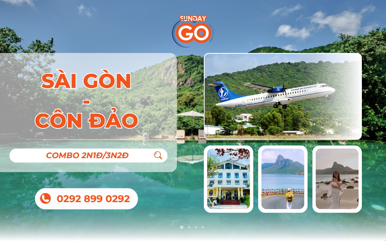 Combo Côn Đảo từ Sài Gòn bằng máy bay | 2N1Đ | 3N2Đ 1 Combo Côn Đảo từ Sài Gòn hãng Vasco