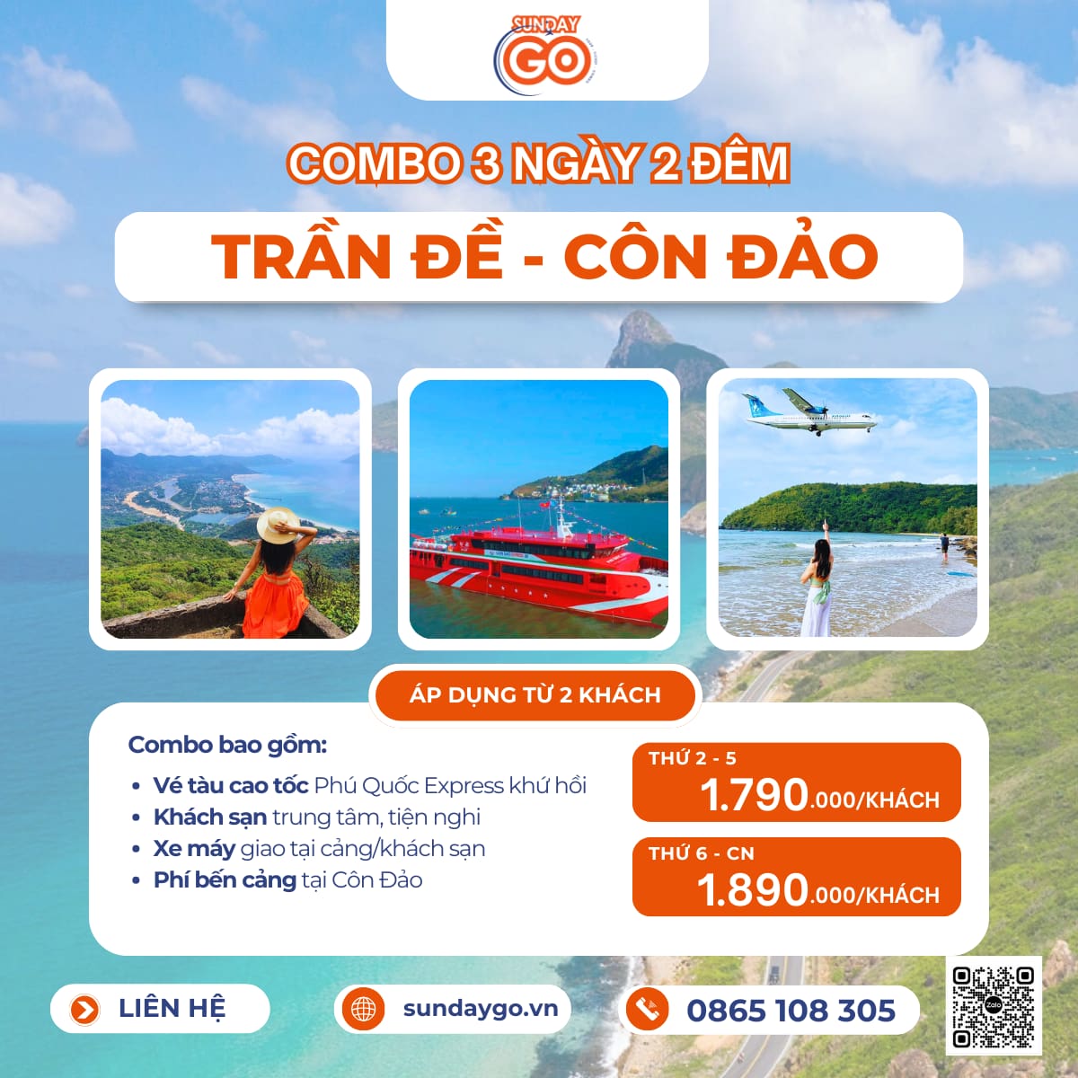 Combo Sóc Trăng Côn Đảo 3 ngày 2 đêm | Phú Quốc Express 8 Combo Sóc Trăng Côn Đảo 3 ngày 2 đêm - 1790k