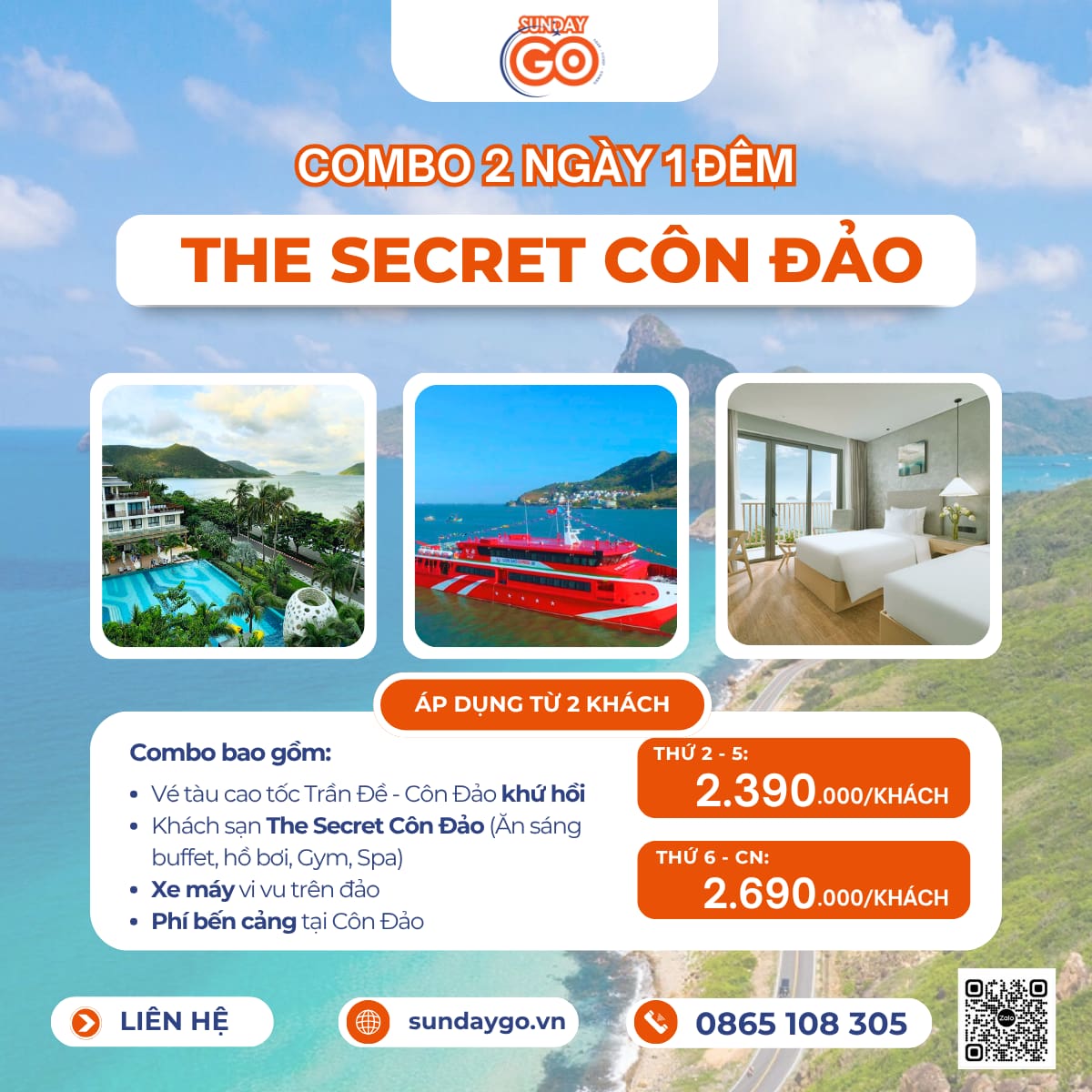 Combo The Secret Côn Đảo 2 ngày 1 đêm chỉ từ 2390k