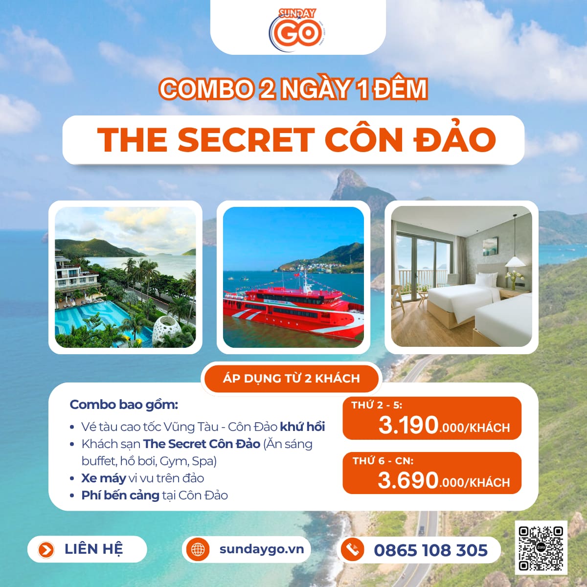 Combo The Secret Côn Đảo 2 ngày 1 đêm chỉ từ 3190k