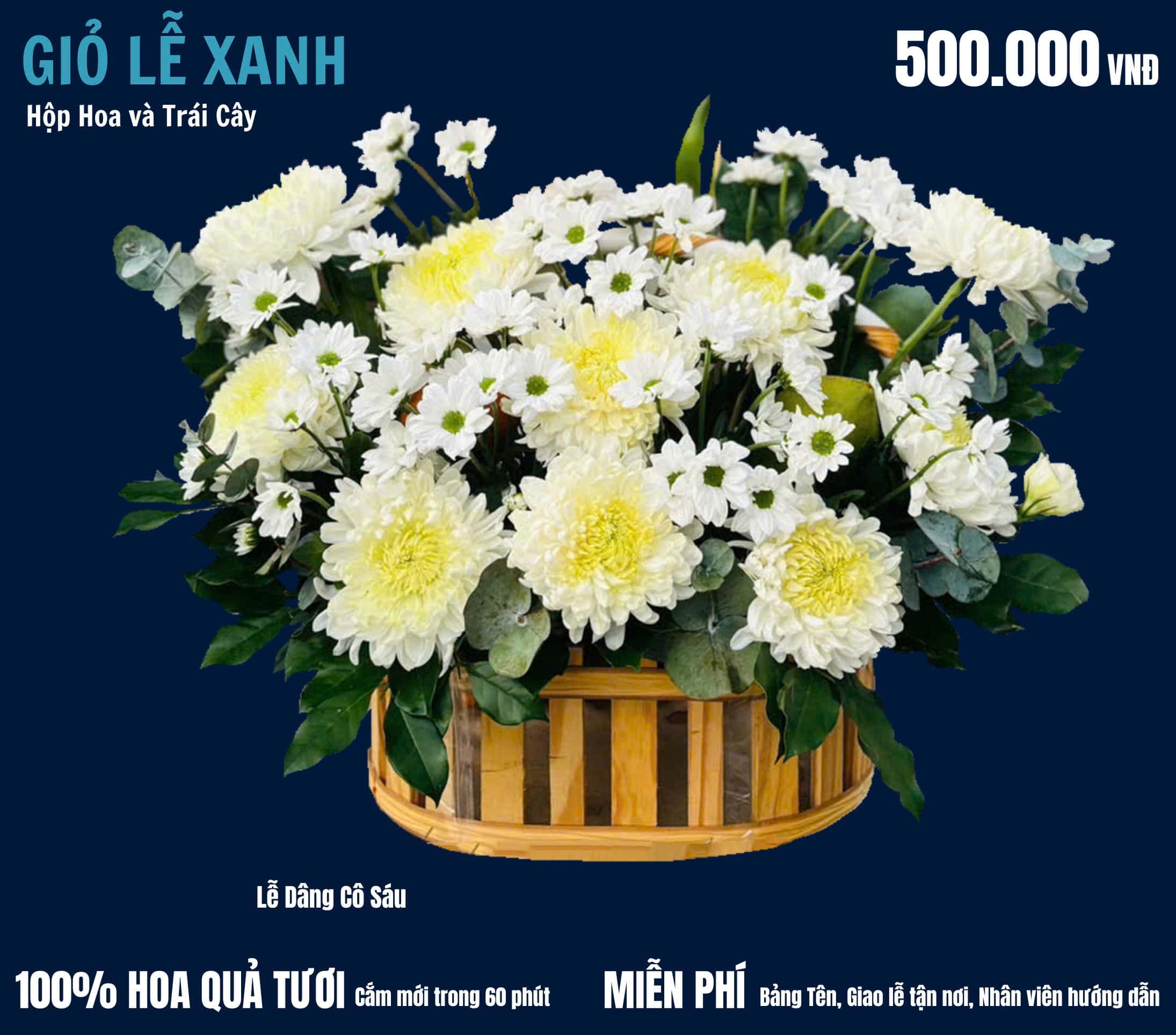 Mua lễ cúng cô Sáu Côn Đảo - Hoa dâng cô