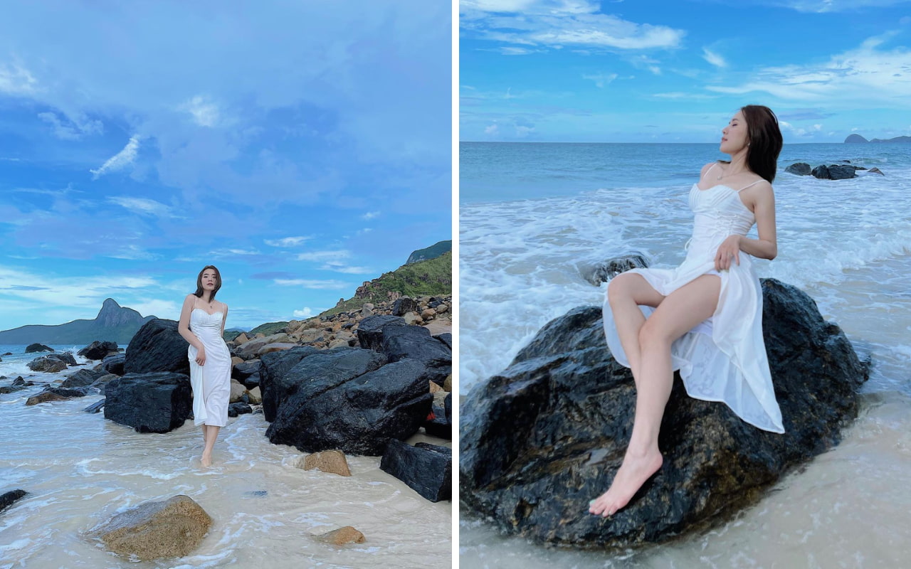 Chụp ảnh với vẻ đẹp bãi Nhát Côn Đảo