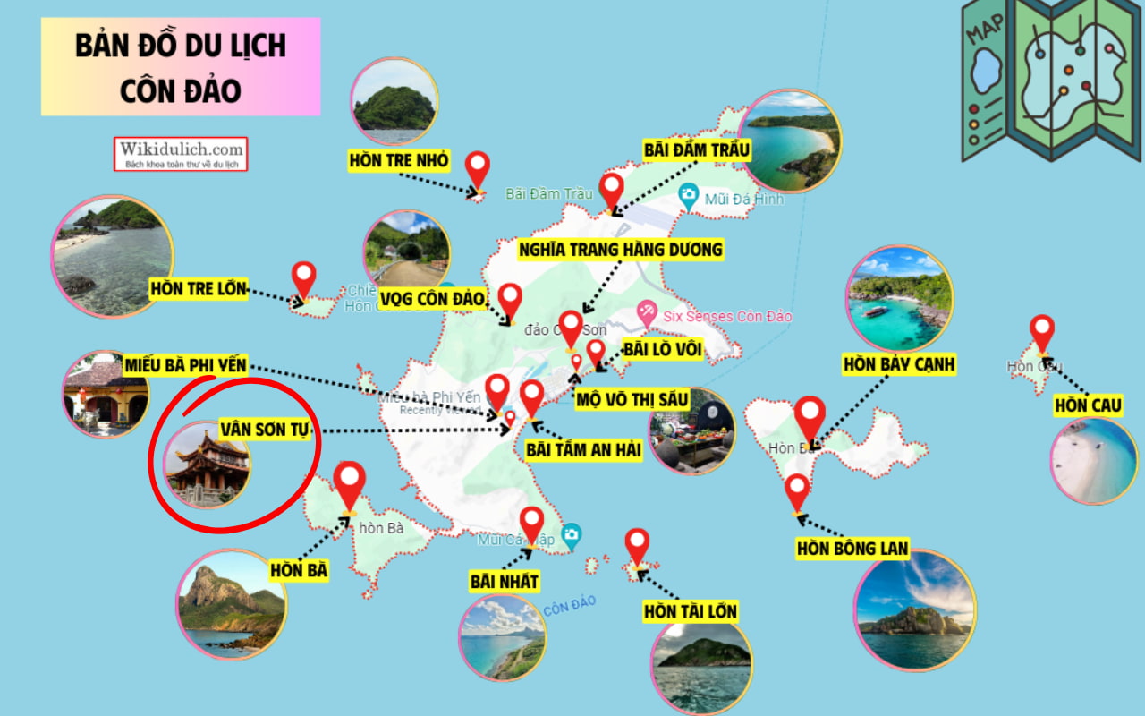 Vị trí Vân Sơn Tự 