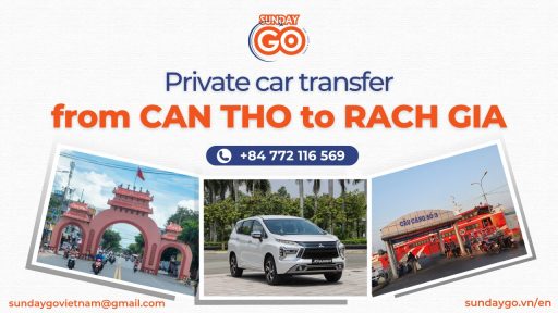 Private car transfer from Can Tho to Rach Gia port
