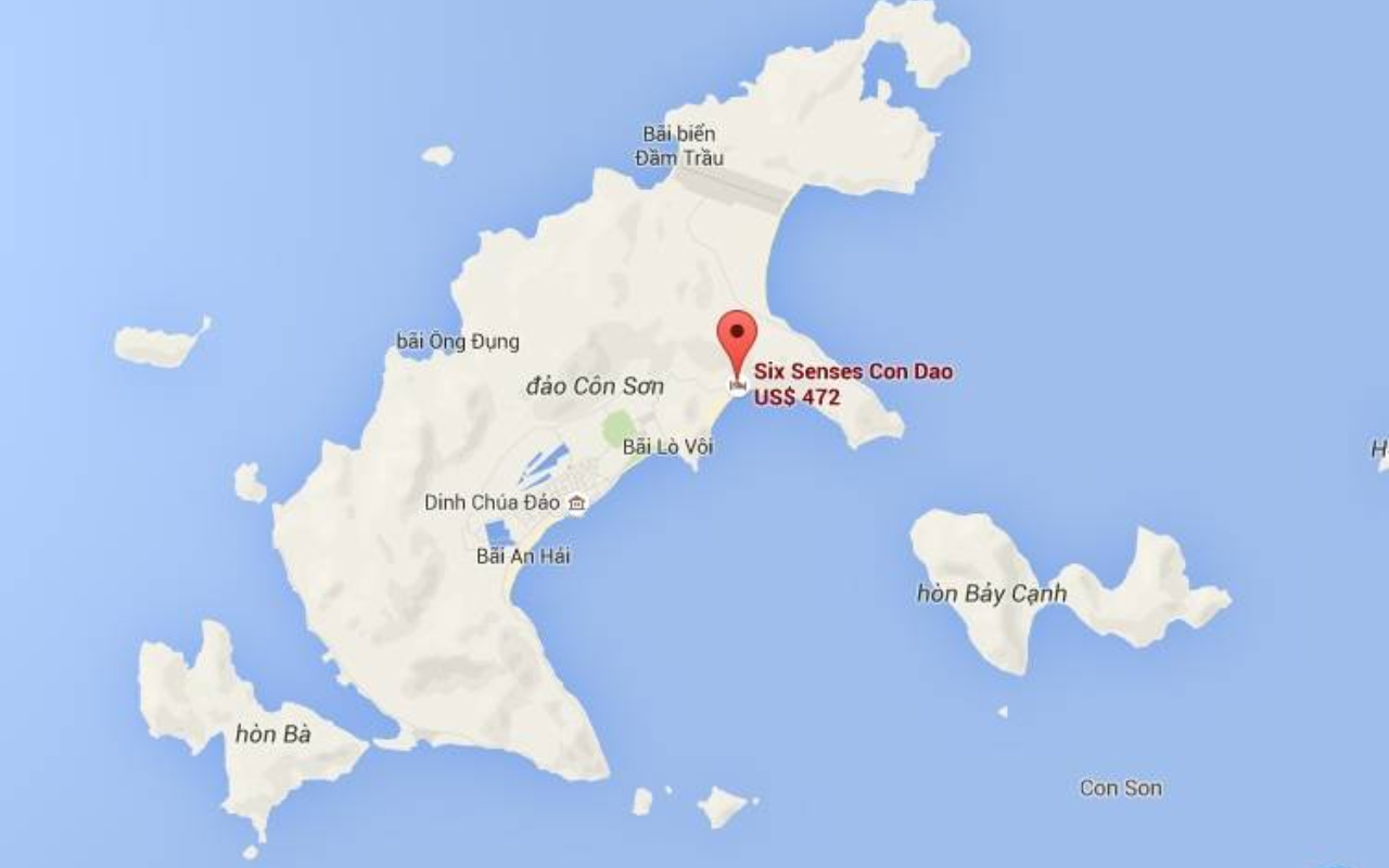 Vị trí của Six Senses Côn Đảo Resort