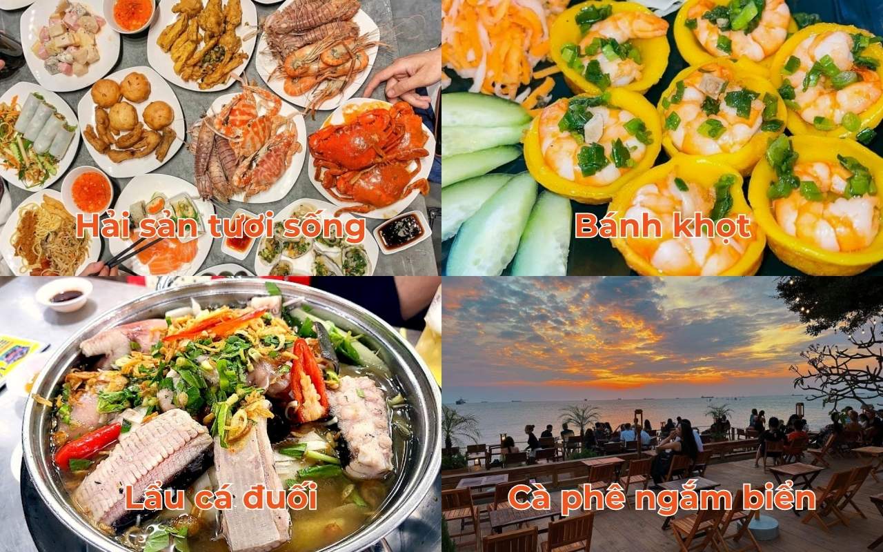 Ẩm thực đa dạng tại Bãi Sau Vũng Tàu