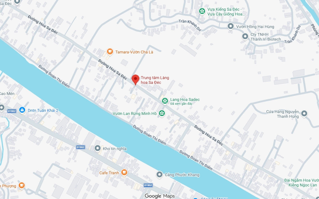 Làng hoa Sa Đéc tọa lạc tại tỉnh Đồng Tháp