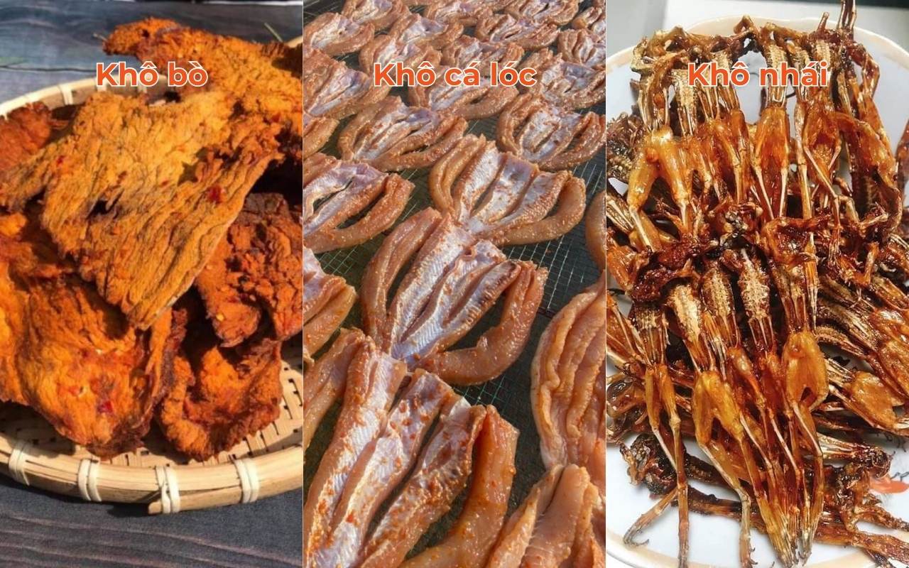 Đặc sản An Giang: Top 10+ món ngon & làm quà (2026) 8 Khô bò, khô cá lóc và khô nhái