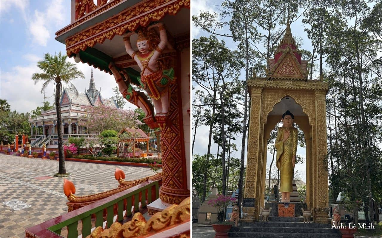 Chùa Chén Kiểu Sóc Trăng - Kiến trúc độc đáo từ "sành sứ" 8 kiến trúc bên ngoài chùa Chén Kiểu