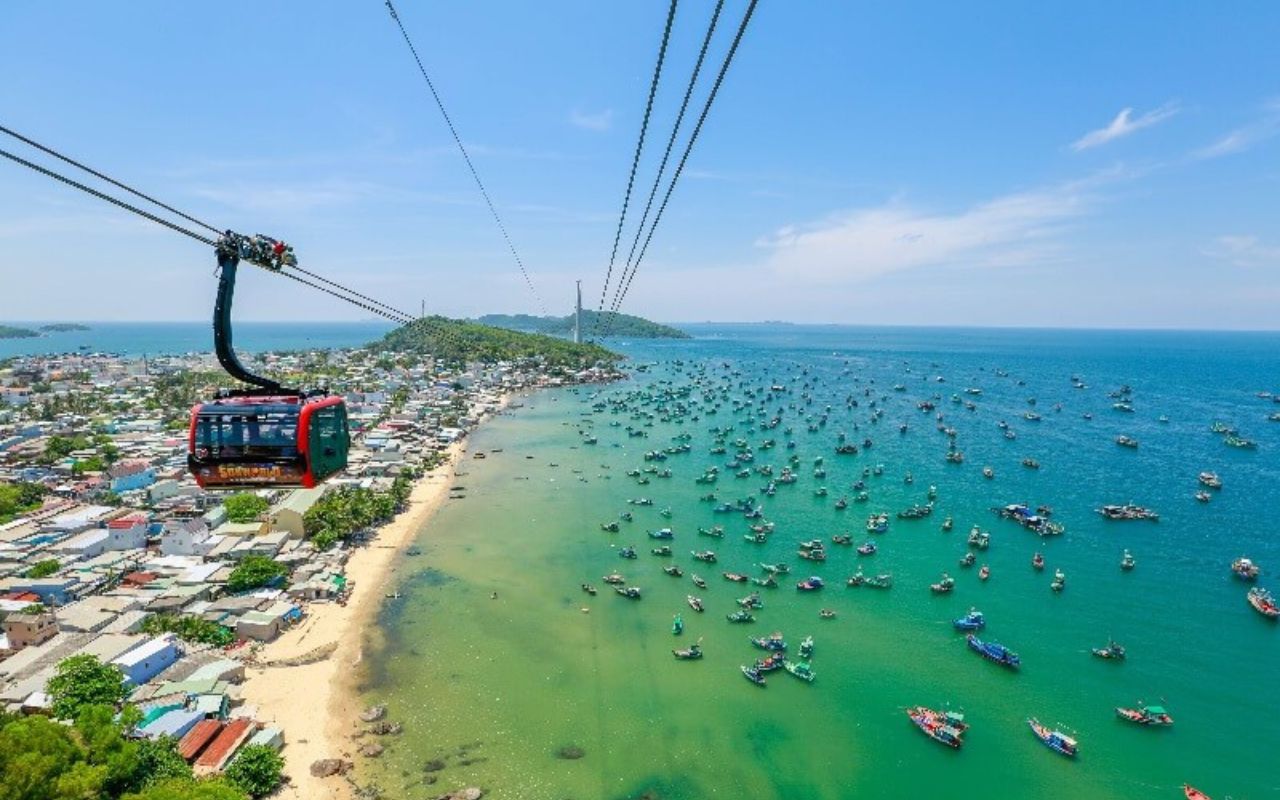 Vé đi cáp treo hòn thơm thay đổi tùy vào thời tiết